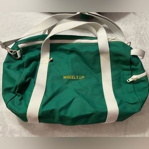 Wheels Up duffel. custom made for the Masters. Green. NEW